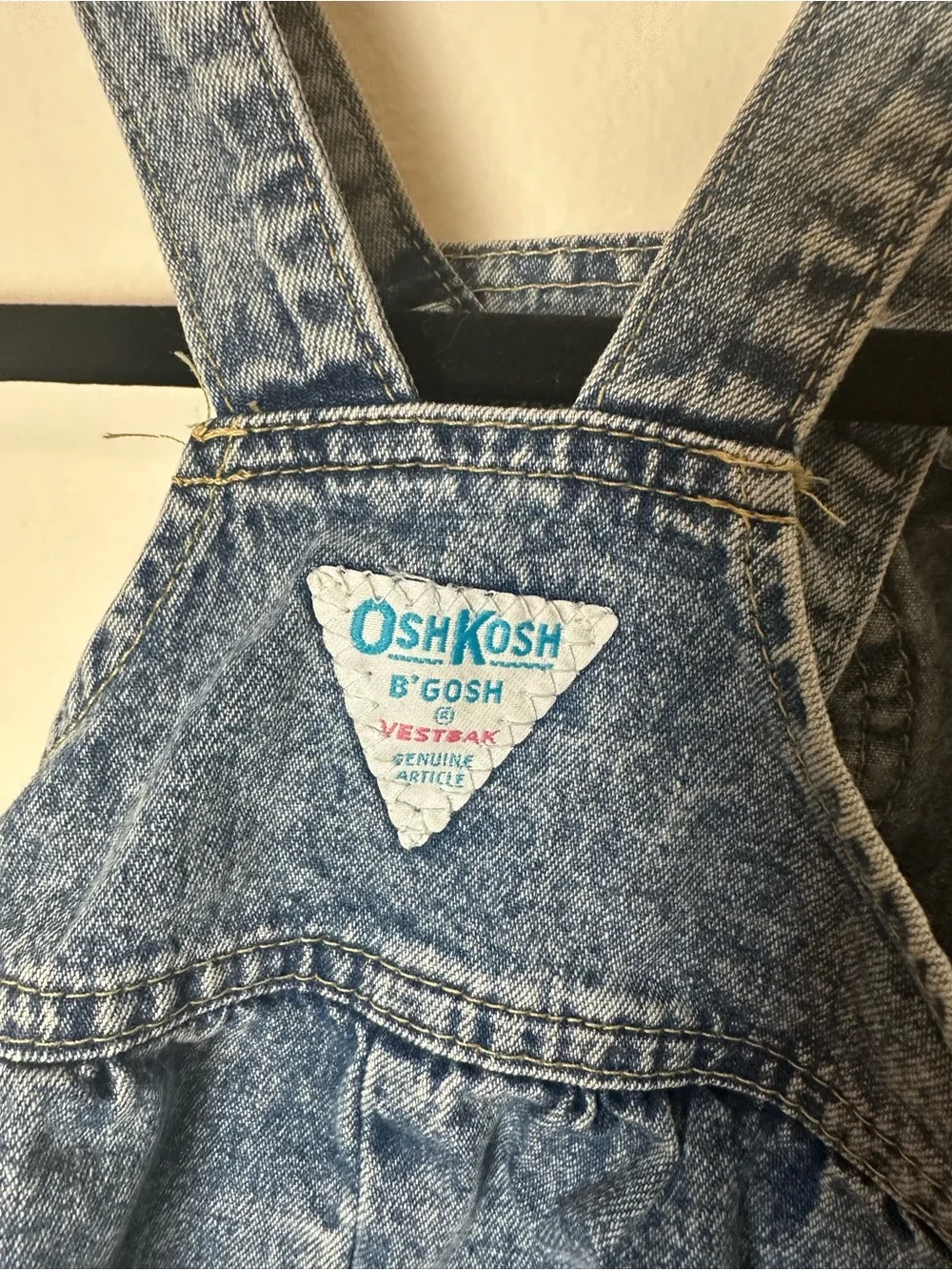 Osh’Kosh Vintage Denim Overalls One Size
